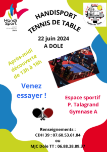 Lire la suite à propos de l’article Journée découverte tennis de table
