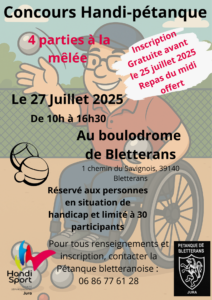 Lire la suite à propos de l’article Concours Handi-pétanque